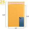 imageFuxury Kraft Bubble Mailers 4x8quot 500Pack EcoFriendly Padded Envelopes Thick Bubble Envelopes Usable Size 4x7quot Waterproof Cushioned Padded Mailers Packaging for Small Business 000 YellowYellow