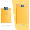 imageFuxury Kraft Bubble Mailers 4x8quot 500Pack EcoFriendly Padded Envelopes Thick Bubble Envelopes Usable Size 4x7quot Waterproof Cushioned Padded Mailers Packaging for Small Business 000 YellowYellow