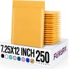 imageFuxury Kraft Bubble Mailers 4x8quot 500Pack EcoFriendly Padded Envelopes Thick Bubble Envelopes Usable Size 4x7quot Waterproof Cushioned Padded Mailers Packaging for Small Business 000 YellowYellow