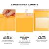 imageFuxury Kraft Bubble Mailers 4x8quot 500Pack EcoFriendly Padded Envelopes Thick Bubble Envelopes Usable Size 4x7quot Waterproof Cushioned Padded Mailers Packaging for Small Business 000 YellowYellow