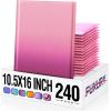 imageFuxury Opaque 4x8 Bubble Mailer 100 PackGradient Purple Cute Design Bubble EnvelopesStrong Adhesion Pattern Padded Mailing Envelopes for Shipping JewelryMakeup 000 Thick Bubble Padded MailerGradient Pink