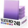 imageFuxury Opaque Bubble Mailers 6x10 Inch 100 Pack Gradient Pink Cute Design Padded EnvelopesStrong Adhesion Pattern Bubble Shipping Envelopes for Mailing JewelryMakeup 0 Thick Bubble Padded MailerGradient Purple