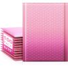 imageFuxury Opaque Bubble Mailers 6x10 Inch 100 Pack Gradient Pink Cute Design Padded EnvelopesStrong Adhesion Pattern Bubble Shipping Envelopes for Mailing JewelryMakeup 0 Thick Bubble Padded MailerGradient Pink