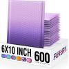 imageFuxury Opaque Bubble Mailers 6x10 Inch 100 Pack Gradient Pink Cute Design Padded EnvelopesStrong Adhesion Pattern Bubble Shipping Envelopes for Mailing JewelryMakeup 0 Thick Bubble Padded MailerGradient Purple