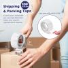 imageFuxury Packing Tape Refills 109Y Total 654Y Heavy Duty Clear Packaging Tape for Moving BoxesShippingSealingand Storage188in x 109yd 6 Rolls
