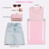 imageFuxury Poly Mailers 10x13 Inch 100 Pcs Waterproof Shipping Bags for Clothing Strong Adhesive Shipping Envelopes for Small Business Suppliers Self Seal Mailers Poly Bags Mailing Envelopes BeigeLight Pink