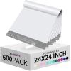 imageFuxury Poly Mailers 10x13 Inch 1200 Pcs Bulk Shipping Bags for Clothing Strong Adhesive Shipping Envelopes for Small Business SuppliersWaterproof Mailers Poly Bags Mailing Envelopes Light PurpleWhite