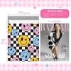 imageFuxury Poly Mailers 10x13 Inch 50PcsShipping Bags for ClothesStrong Adhesive Shipping Envelopes for Small Business Self Seal Poly Bag Mailing Envelopes Retro CheckerboardSmile Face