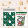 imageFuxury Poly Mailers 10x13 InchSturdy Shipping Bags for ClothesSelf Adhesive Mailing Shipping EnvelopesWaterproof Packaging Bags for Small BusinessColorful Mailers Poly Bags 50 Pack ButterfliesGreen Christmas Santa