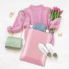 imageFuxury Poly Mailers 12x155 Inch 500 Pcs Bulk Shipping Bags for Clothing Strong Adhesive Shipping Envelopes for Small Business SuppliersWaterproof Mailers Poly Bags Mailing Envelopes Forest GreenLight Pink
