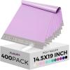 imageFuxury Poly Mailers 12x155Inch 500PcsWaterproof Shipping Bags for ClothingStrong Adhesive Shipping Envelopes for Small BusinessSelf Seal Mailing Bags Poly Mailer Bags BlackLight Purple