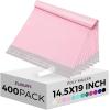imageFuxury Poly Mailers 12x155Inch 500PcsWaterproof Shipping Bags for ClothingStrong Adhesive Shipping Envelopes for Small BusinessSelf Seal Mailing Bags Poly Mailer Bags BlackLight Pink