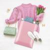 imageFuxury Poly Mailers 145x19quot 400Pcs Bulk Shipping Bags for Clothing Strong Adhesive Shipping Envelopes Waterproof Packaging Mailing Bag for Small Business White PolymailersLight Pink