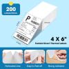 imageFuxury Thermal Labels 4x6 4000 Labels Fanfold Direct Shipping Label with Perforated and Strong Adhesive Mailing Stickers Paper Thermal Printer Sticker for Most Printer Shipping Supplies4x6200 Labels