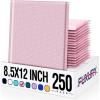 imageFuxury 250 Pack Black Bubble Mailers 105x16 Inch Self Seal Padded Envelopes Waterproof Mailing Envelopes Bubble Padded Cushioning Padded Mailers Bubble Bags for Packaging Small Business Large 5Light Pink