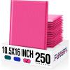 imageFuxury 250 Pack Black Bubble Mailers 105x16 Inch Self Seal Padded Envelopes Waterproof Mailing Envelopes Bubble Padded Cushioning Padded Mailers Bubble Bags for Packaging Small Business Large 5Hot Pink