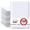 imageFuxury 4x8 Bubble Mailer 260 Pack Black Padded Envelopes for Mailing Small Bubble Mailers Usable Size 4x7quot Padded Envelopes SelfSealPadded Mailers for Small Business Shipping Bulk000White