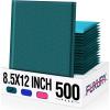 imageFuxury 500 Pack Forest Green Bubble Mailers 85x12quot Medium Opaque Bubble Envelopes Strong Adhesion Bubble Mailer Thick Padded Envelopes Mailers for Small Business Mailing Books Clothes Makeup SuppliesForest Green