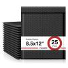 imageFuxury Bubble Mailer 85x12 Inch 25 Pack SelfSeal Adhesive Padded Envelopes Usable Size 85x11 Inch Water Resistant Shipping Bags for MailingPackagingSmall BusinessShippingBlack 2Black