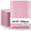 imageFuxury Bubble Mailers 6x10quot 600 Pack Light Pink Thick Padded Envelopes Usable Size 6x9quot Mailing Envelopes Bubble Padded Shipping Bags for MailingPackaging Small Business Boutique Bulk 0Light Pink