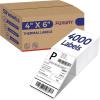 imageFuxury Thermal Labels 4x6 4000 Labels Fanfold Direct Shipping Label with Perforated and Strong Adhesive Mailing Stickers Paper Thermal Printer Sticker for Most Printer Shipping Supplies4x64000 Labels