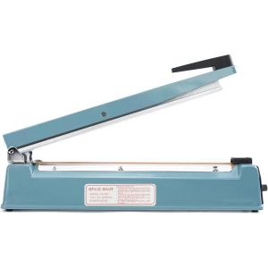 imageFuxury 12 Inch Impulse Bag Sealer Heat Sealer Machine Closer for Cookies Manual Hot Min Sealing Machine for Poly Bag ampamp Shrink Wrap with 2 Free Repair Kit Blue