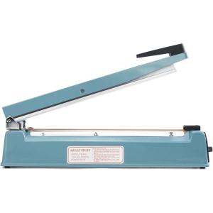 imageFuxury 16 Inch Impulse Bag Sealer Heat Sealer Machine Closer for Cookies Manual Hot Sealing Machine for Poly Bag ampamp Shrink Wrap with 2 Free Repair Kit Blue