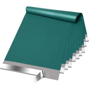 imageFuxury 500Pcs Poly Mailers 10x13 InchShipping Bags Bulk for ClothesStrong Adhesive Shipping Envelopes for Small BusinessSelf Seal Mailing BagsBlackForest Green