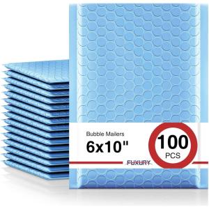 imageFuxury Bubble Mailers 6x10 3000 Pack Black Padded Envelopes Usable Size 6x9quot Thick Mailing Envelopes Bubble Padded Shipping Bags for MailingPackaging Small Business Boutique Bulk 0Light Blue