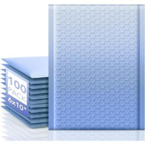imageFuxury Bubble Mailers 6x10quot 100 Pack Gradient Blue Padded Envelopes Usable Size 6x9quot Self Seal Mailing Envelopes Bubble Padded Shipping Bags for MailingPackaging Small BusinessGradient Blue