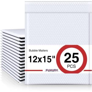 imageFuxury Bubble Mailers 6x10quot 100 Pack Light Pink Padded Envelopes Usable Size 6x9quot Self Seal Mailing Envelopes Bubble Padded Shipping Bags for MailingPackaging Small Business Boutique Bulk 0White