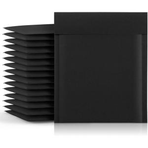 imageFuxury Kraft Bubble Mailer 85x12 Inch 25 PackStrong Adhesion Padded EnvelopesSelf Seal Bubble Envelopes Waterproof Cushioned Padded Mailers Packaging for Small BusinessBulk BlackBlack