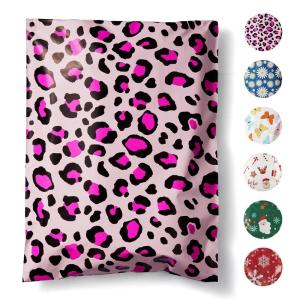 imageFuxury Poly Mailers 10x13 InchSturdy Shipping Bags for ClothesSelf Adhesive Mailing Shipping EnvelopesWaterproof Packaging Bags for Small BusinessColorful Mailers Poly Bags 50 Pack ButterfliesLeopard