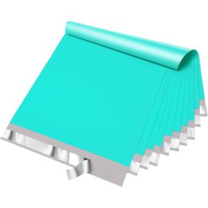 imageFuxury Poly Mailers 25 Pcs 177 X 22quot XL Shipping Bags for Clothing Strong Adhesive Shipping Mailing EnvelopesLarge SelfSealing Polymailer for Small Business Black 10Teal