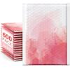 imageFuxury Bubble Mailers 6x10 Pink Watercolor Padded Envelopes 100 Pack Usable Size 6x9 Bubble Envelopes Strong Adhesion Padded Mailers Thick Waterproof Shipping Envelops for Mailing Jewelry Makeup 0Pink Watercolor