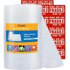 imageFuxury Bubble cushion Wrap Roll Air Bubble Roll 1 Roll 12x36FeetPerforated Every 12Included 10 Fragile Sticker Labels for Packaging Moving Shipping Boxes Supplies
