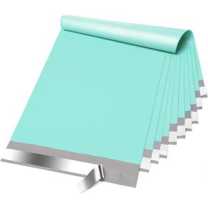 imageFuxury Poly Mailers 145x19 Inch 500 Pcs Bulk Shipping Bags for Clothing Strong Adhesive Shipping Envelopes for Small Business SuppliersWaterproof Mailers Poly Bags Mailing Envelopes PurpleTeal