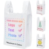 image:imageFuxury Customize Plastic Tshirt Bags 192000 Count 192 Boxes1000 Countbox 2 Pallet Package for Small Business Grocery Take Out To Go Retail Shopping Thank You Bags in BulkWhite