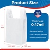 image:imageFuxury Customize Plastic Tshirt Bags 192000 Count 192 Boxes1000 Countbox 2 Pallet Package for Small Business Grocery Take Out To Go Retail Shopping Thank You Bags in BulkWhite