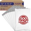 image:imageFuxury 1000 Pack 10x13 Black Poly Mailers BulkWaterproof Mailing Envelopes for ClothingStrong Adhesive Self Seal Poly Shipping Bags for Postage Return Books Small BusinessWhite