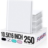 image:imageFuxury 12x15 Bubble Mailers 40 Pack Light Pink Padded Envelopes Large Shipping Envelopes for Clothing Books Gifts Self Seal Waterproof Opaque Thick Mailers for Small BusinessWhite