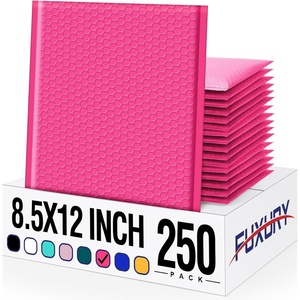 image:imageFuxury 12x15 Bubble Mailers 40 Pack Light Pink Padded Envelopes Large Shipping Envelopes for Clothing Books Gifts Self Seal Waterproof Opaque Thick Mailers for Small BusinessPink