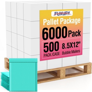 image:imageFuxury 12x15 Bubble Mailers 40 Pack Light Pink Padded Envelopes Large Shipping Envelopes for Clothing Books Gifts Self Seal Waterproof Opaque Thick Mailers for Small BusinessTeal